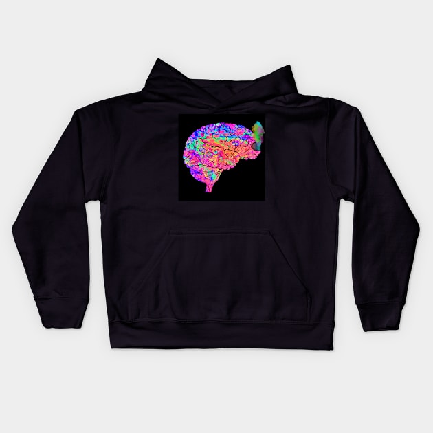 Keep An Open Mind Kids Hoodie by PsychedelicPour